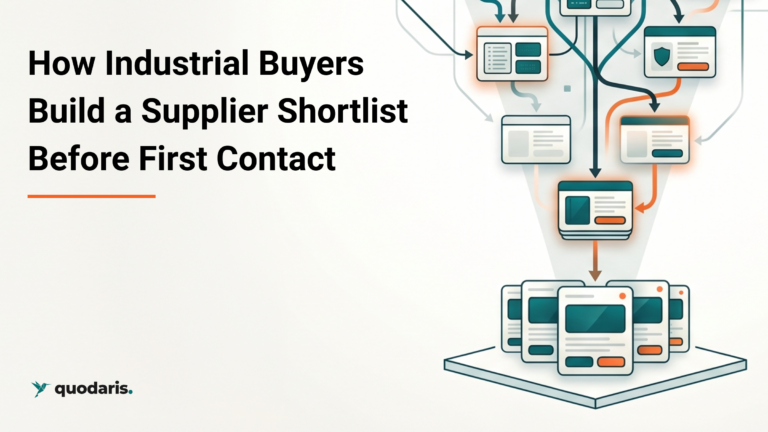 How Industrial Buyers Build a Supplier Shortlist Before First Contact