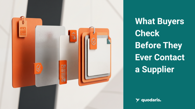 What Buyers Check Before They Ever Contact a Supplier